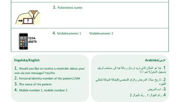 SMS-påminnelse Drottning Silvias barn- och ungdomssjukhus