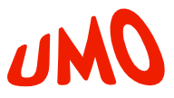 UMO i röd text