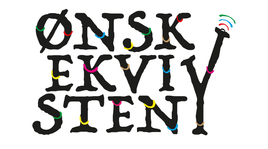 Text i bild. Det står: Önskekvisten, med ett danskt ö