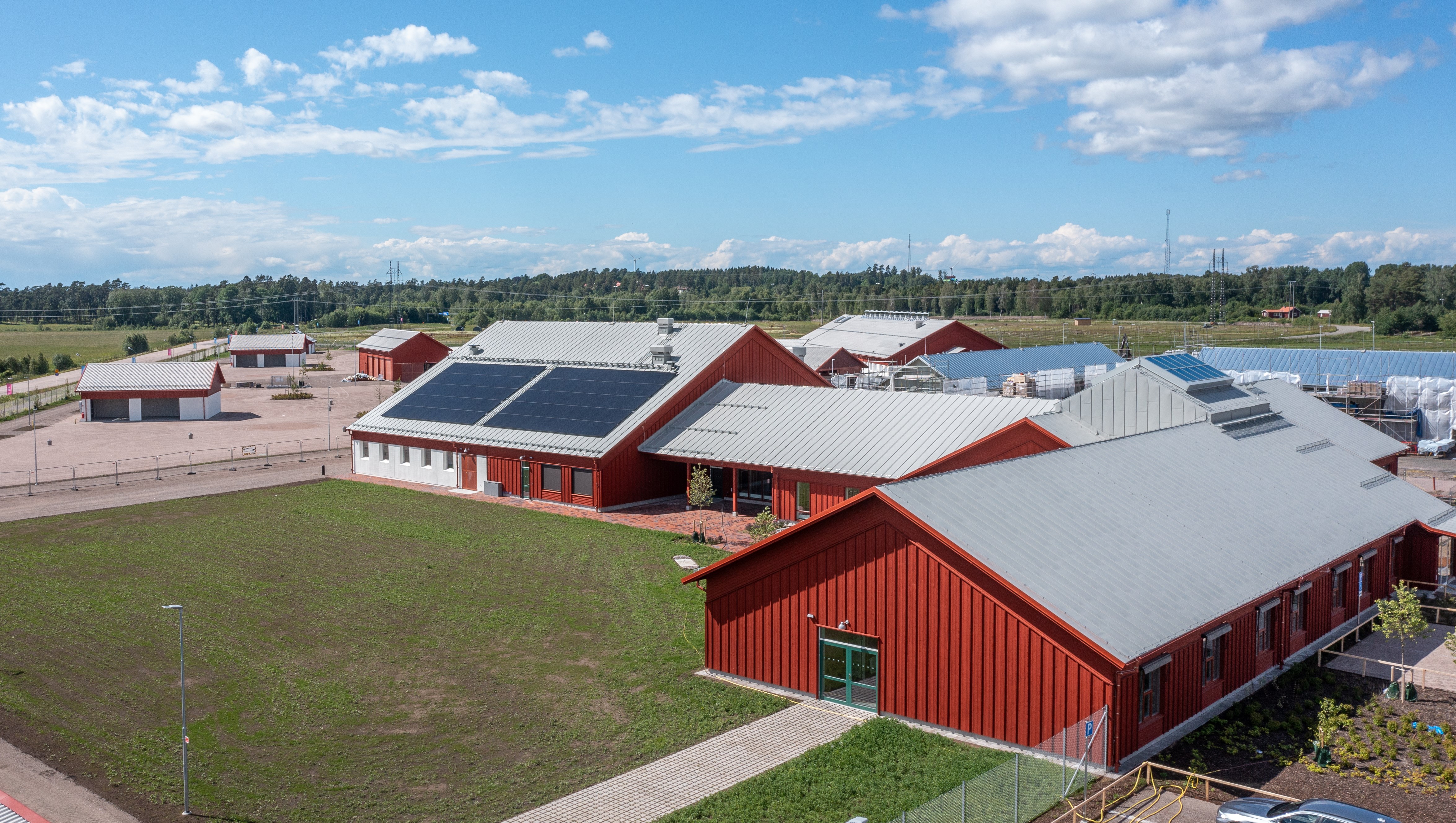 Översiktsbild över nya Axevalla Hästcentrum