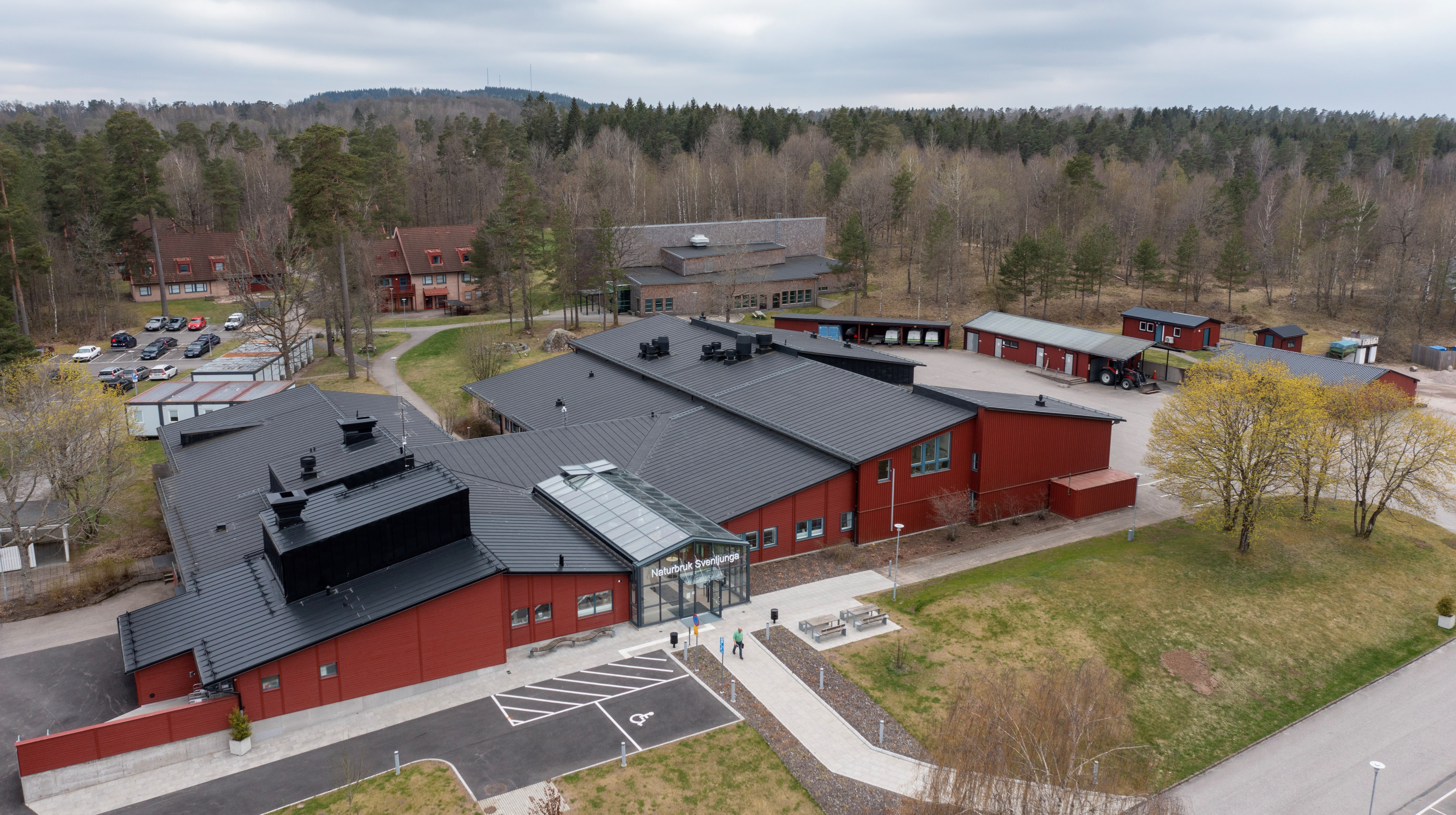 Översikt över naturbruksskolan Svenljunga