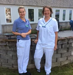 Fysioterapeuterna Angelique och Gunilla