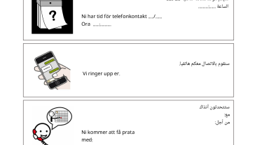 Kallelse till telefonkontakt